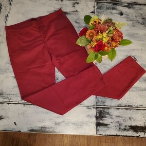 No boundries slim fit polyester red Pants